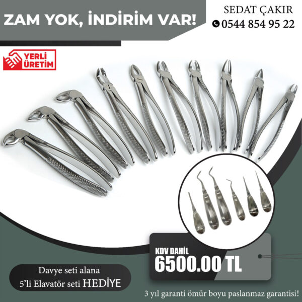 Davye Seti + Hediye 5’li Elevatör Seti